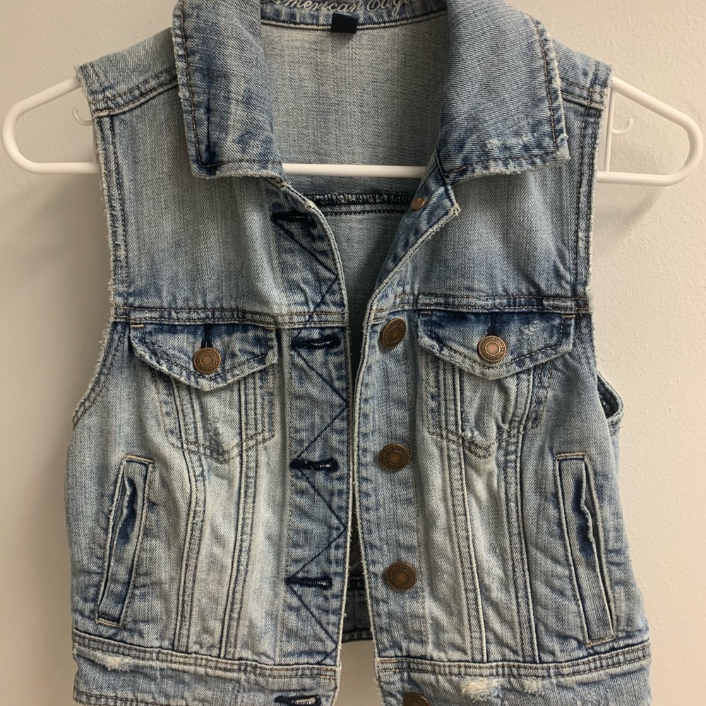 American Eagle Denim Vest